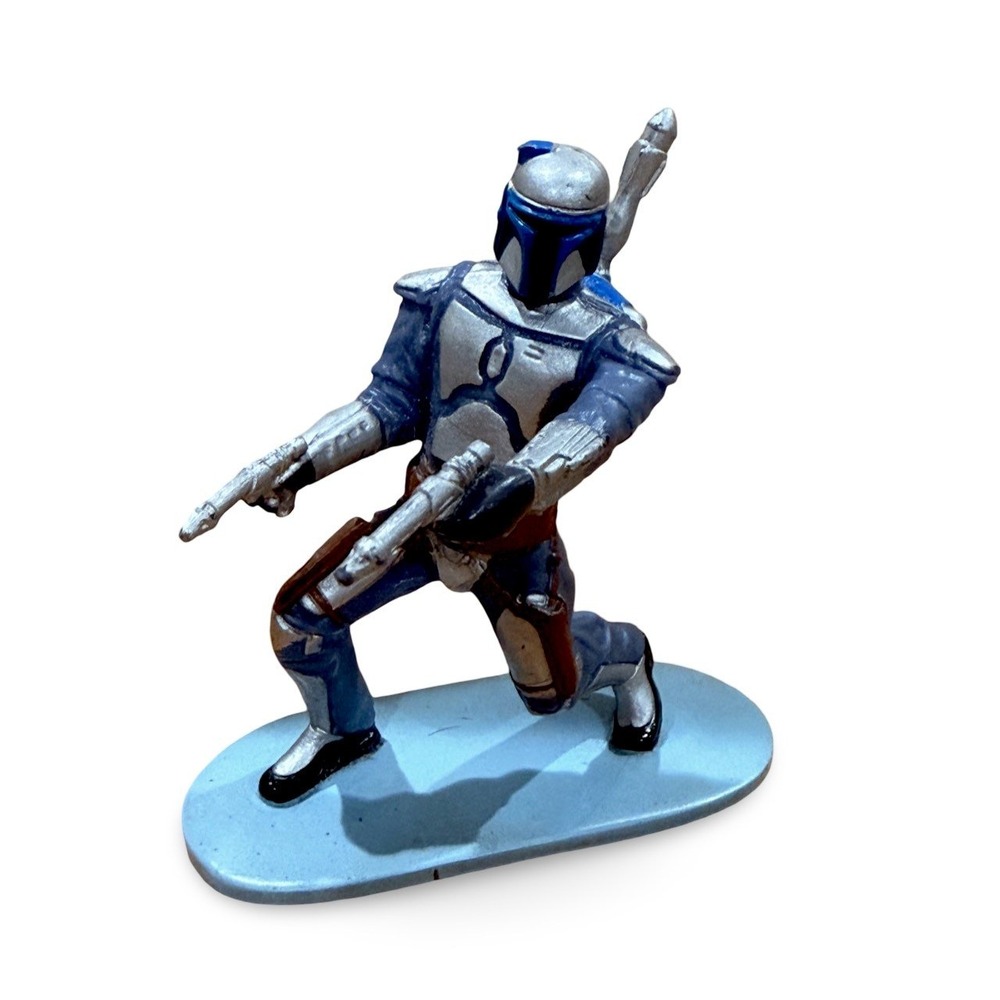 Decopac 2002 Mandalorian Jango Fett Star Wars PVC Action Figure Cake Topper 3"